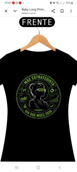 Camiseta Mãe Empreendedora - CEO do Lar & do Mercado